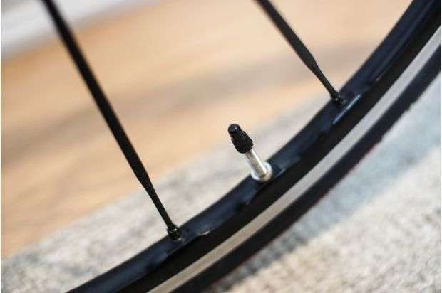 Presta Tube on a Schrader Rim 